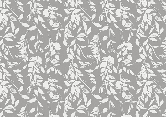 Hanging Greenery, Grey - Twist&Fit Roller Blind - Image 6